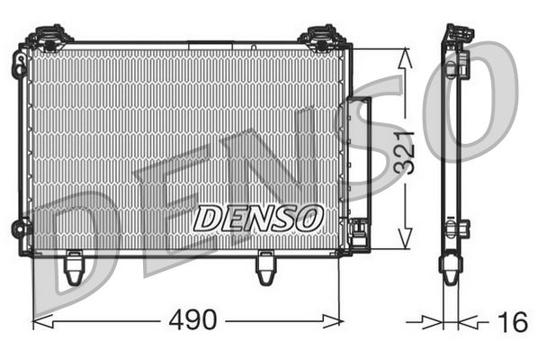 DENSO DCN50002 Condenser, air conditioning