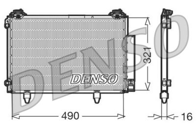Condenser, air conditioning DENSO DCN50002