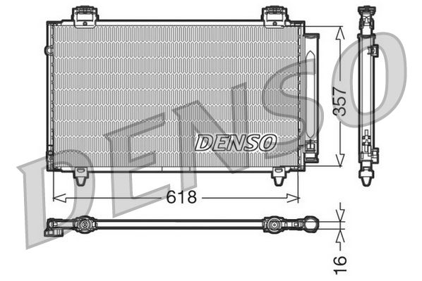DENSO DCN50004 Condenser, air conditioning