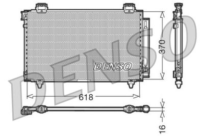 Condenser, air conditioning DENSO DCN50009
