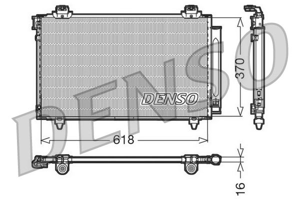 DENSO DCN50012 Condenser, air conditioning
