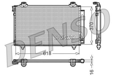 Condenser, air conditioning DENSO DCN50012