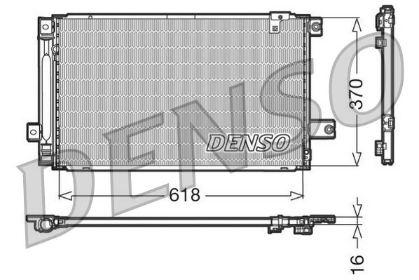DENSO DCN50013 Condenser, air conditioning
