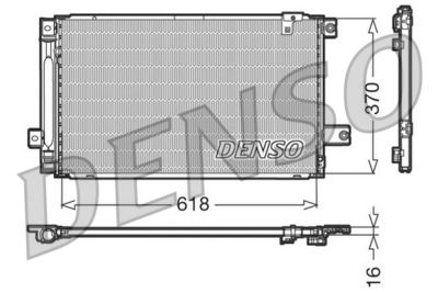 Condenser, air conditioning DENSO DCN50013