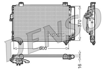Condenser, air conditioning DENSO DCN50014