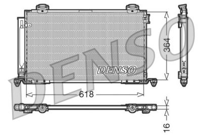 Condenser, air conditioning DENSO DCN50015