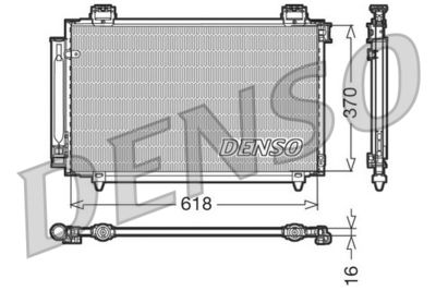 Condenser, air conditioning DENSO DCN50016