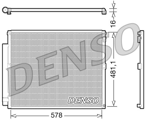 DENSO DCN50017 Condenser, air conditioning