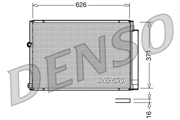 DENSO DCN50018 Condenser, air conditioning