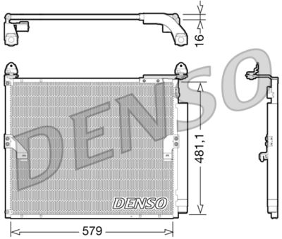Condenser, air conditioning DENSO DCN50019