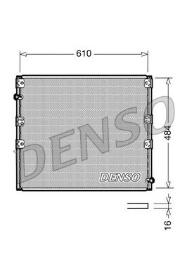Condenser, air conditioning DENSO DCN50020