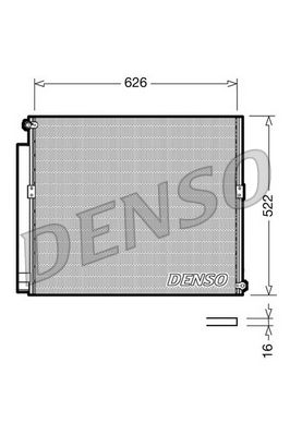 DENSO DCN50021 Condenser, air conditioning