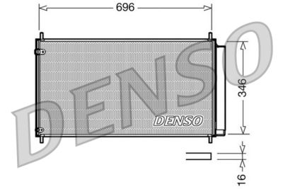 Condenser, air conditioning DENSO DCN50022