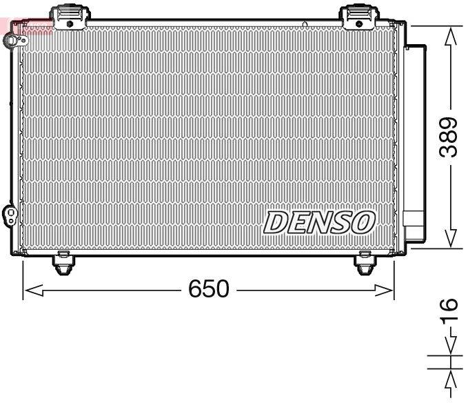 DENSO DCN50023 Condenser, air conditioning