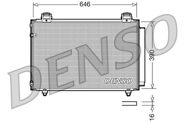 DENSO DCN50024 Condenser, air conditioning