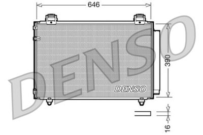 Condenser, air conditioning DENSO DCN50024