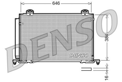 Condenser, air conditioning DENSO DCN50027
