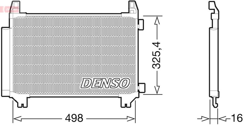 DENSO DCN50028 Condenser, air conditioning
