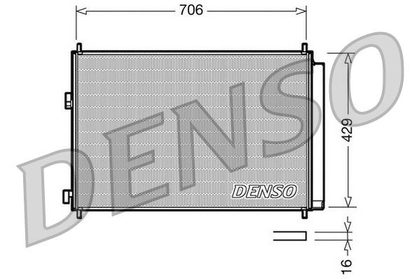 DENSO DCN50030 Condenser, air conditioning
