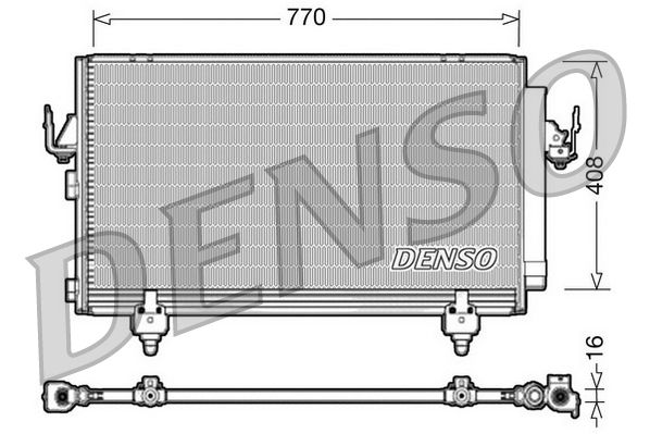 DENSO DCN50031 Condenser, air conditioning