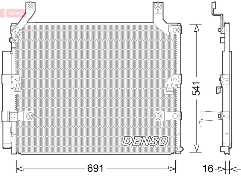 DENSO DCN50032 Condenser, air conditioning