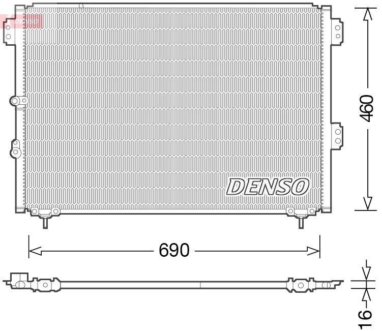 DENSO DCN50033 Condenser, air conditioning