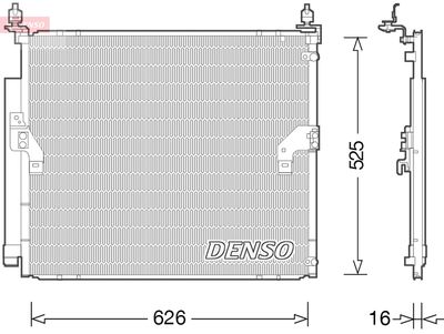 Condenser, air conditioning DENSO DCN50034