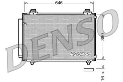Condenser, air conditioning DENSO DCN50035