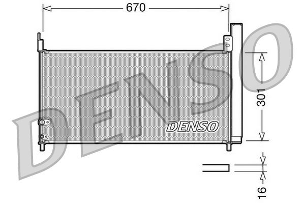 DENSO DCN50037 Condenser, air conditioning