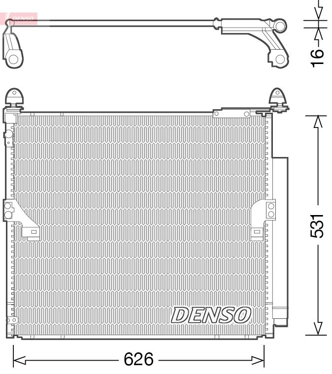 DENSO DCN50038 Condenser, air conditioning