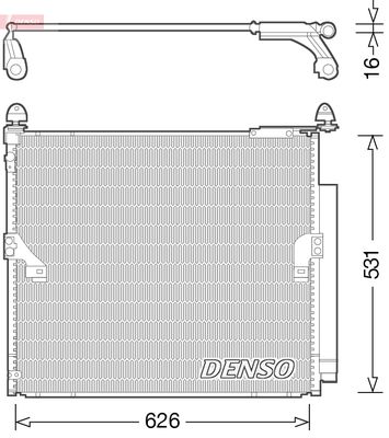 Condenser, air conditioning DENSO DCN50038