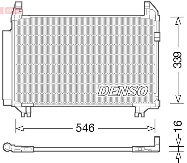 DENSO DCN50039 Condenser, air conditioning