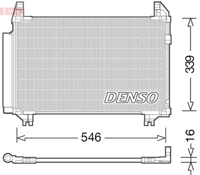 Condenser, air conditioning DENSO DCN50039