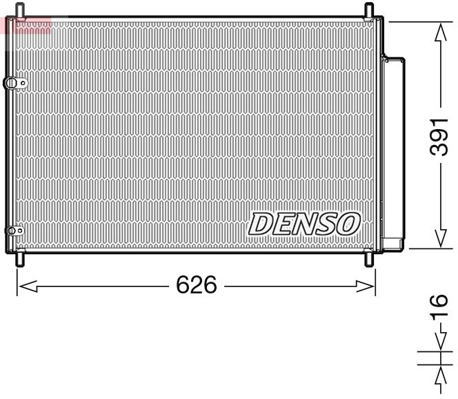 DENSO DCN50041 Condenser, air conditioning
