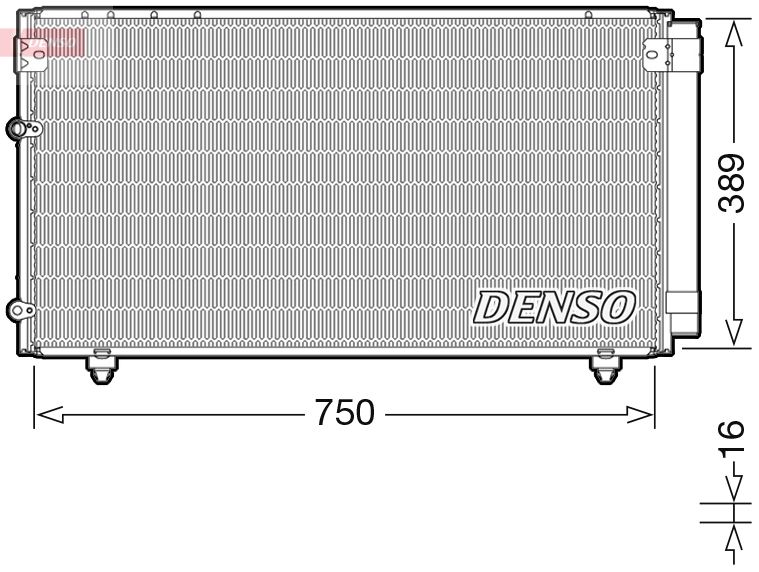 DENSO DCN50042 Condenser, air conditioning