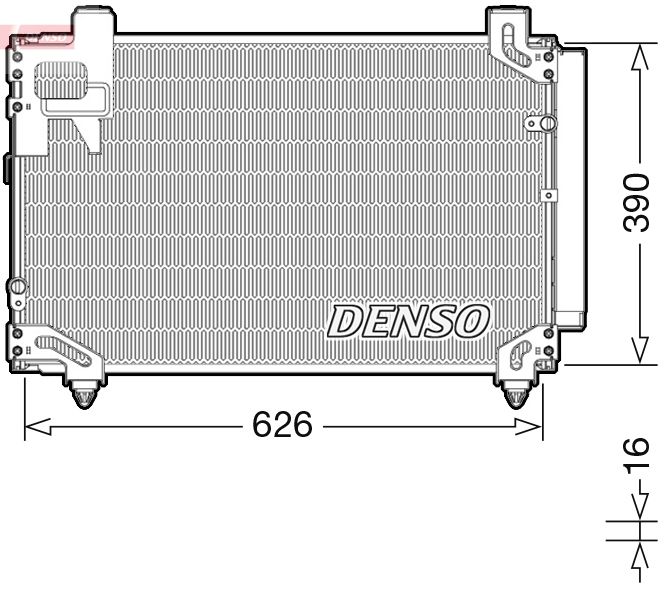 DENSO DCN50044 Condenser, air conditioning