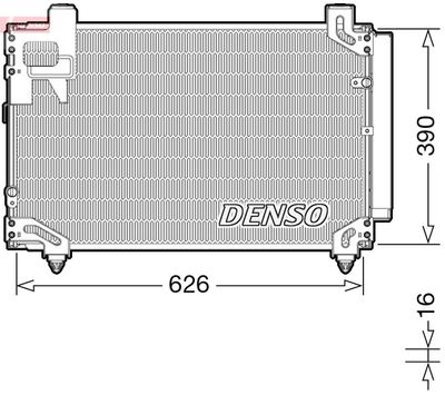 Condenser, air conditioning DENSO DCN50044