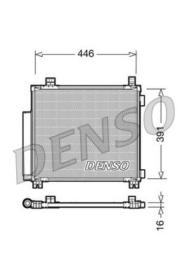 DENSO DCN50045 Condenser, air conditioning