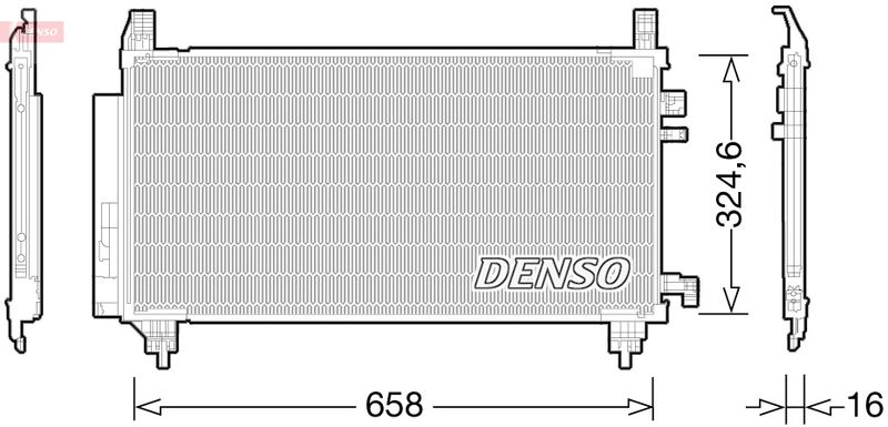 DENSO DCN50046 Condenser, air conditioning