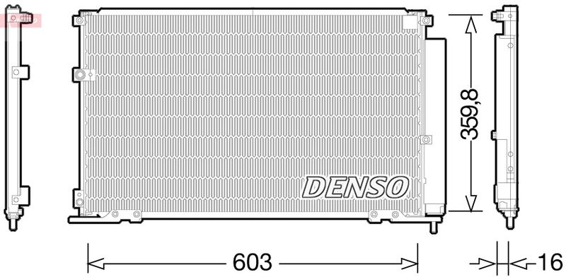 DENSO DCN50047 Condenser, air conditioning