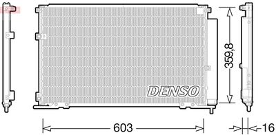 Condenser, air conditioning DENSO DCN50047