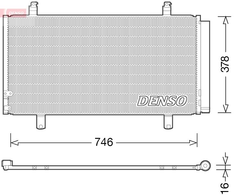 DENSO DCN50048 Condenser, air conditioning