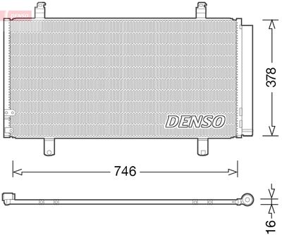 Condenser, air conditioning DENSO DCN50048