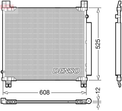 Condenser, air conditioning DENSO DCN50050