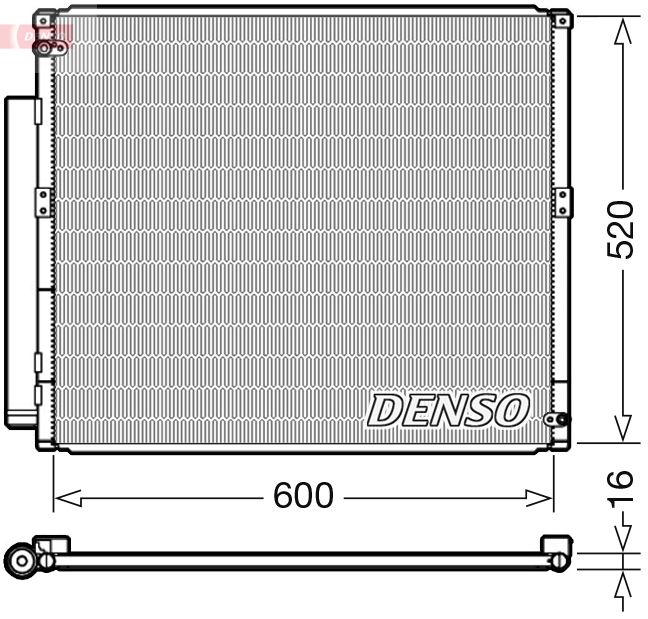 DENSO DCN50051 Condenser, air conditioning