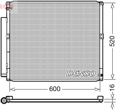 Condenser, air conditioning DENSO DCN50051