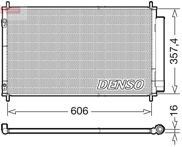 DENSO DCN50058 Condenser, air conditioning