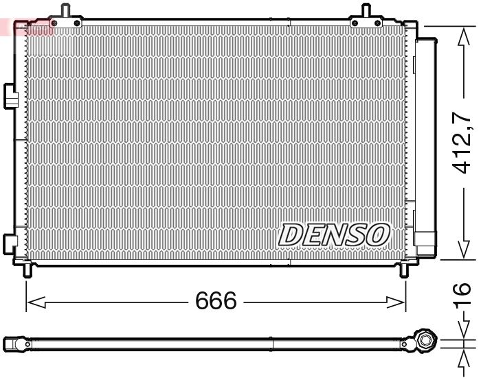 DENSO DCN50059 Condenser, air conditioning