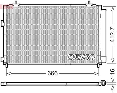 Condenser, air conditioning DENSO DCN50059
