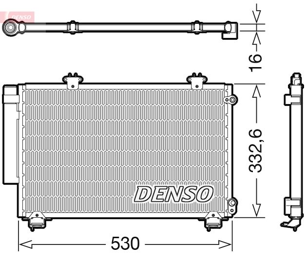 DENSO DCN50060 Condenser, air conditioning